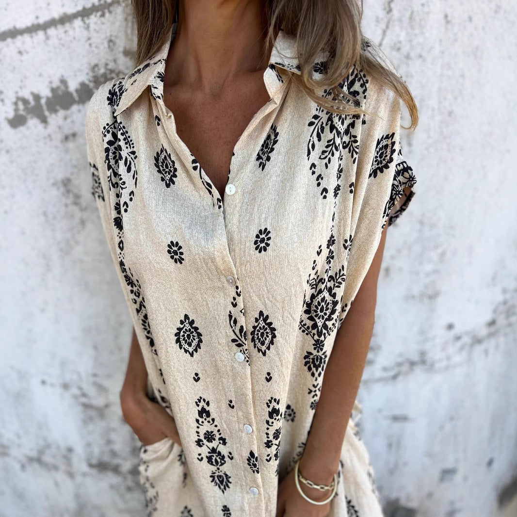 The Loose Casual Shirt Dress
