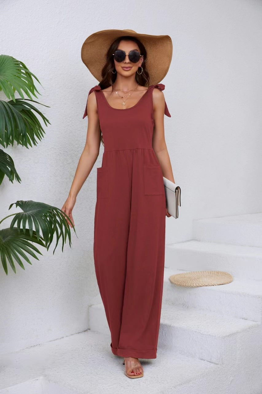 Pocket Wide-leg Jumpsuit