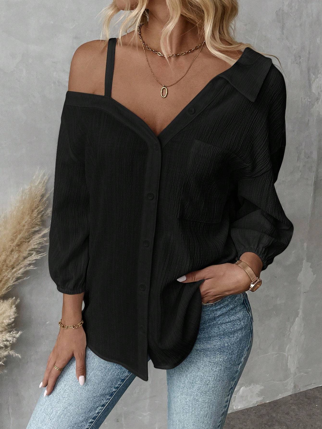 Dropped Shoulder Blouse