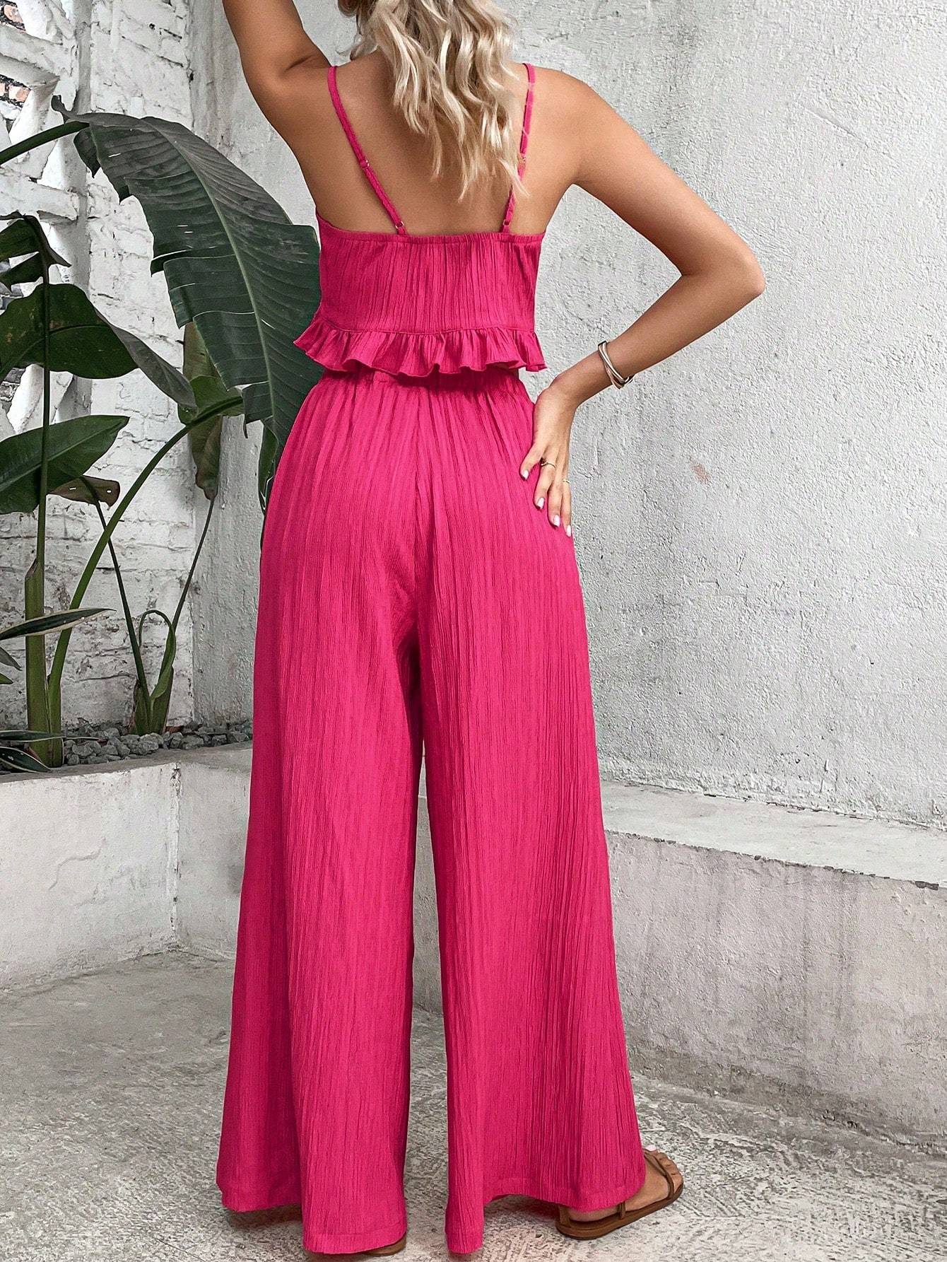 Knot Front Cami Set