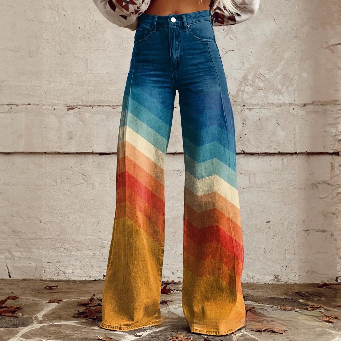 Foreign Trade Wide Leg Jeans